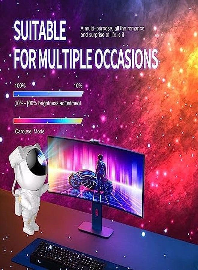 Desidiya Plastic Astronaut Galaxy LED Projector Multicolor Night Light for Bedroom, Room Decor, Christmas Decorations - Image 5